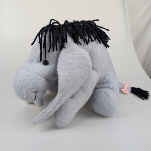 Vtg Y2K Disney Winnie the Pooh Eeyore Plush Stuffed Animal Donkey Toy